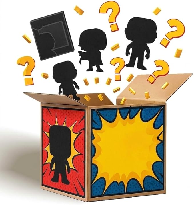 POP Figure Box - 6 Collectible Vinyl Figures | Includes 6 Figures from (Spider-Man, One Piece, Star Wars, Dinosaurs & More) Premium Toys for Fans & Collectors | Gift Idea for Adults
