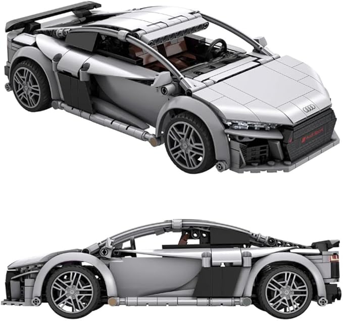 CADA Audi R8 Coupé - 536 Pieces - Sports Car in Scale 1:14 - App + RC - (DeQuBe 927DE57012)