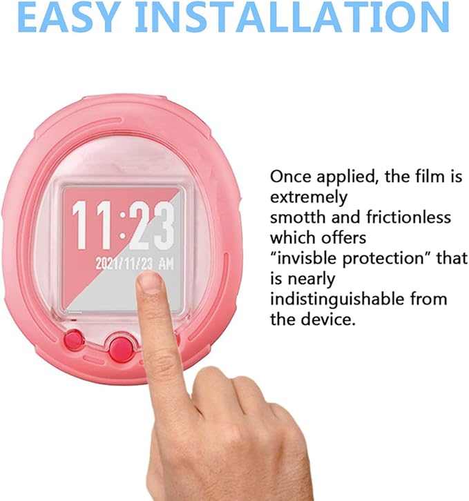 Screen Protector Compatible for Tamagotchi Uni and Smart, HD Full Coverage PET Clear Film