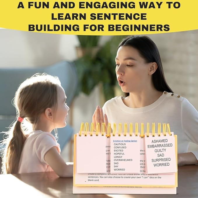 Mad Skillz Sentence Building Cards | Emotional Regulation & Speech Therapy Learning Tool | Phonics, Reading & Language Game for PreK–2nd Grade | Special Education & Homeschool Classroom Must-Have