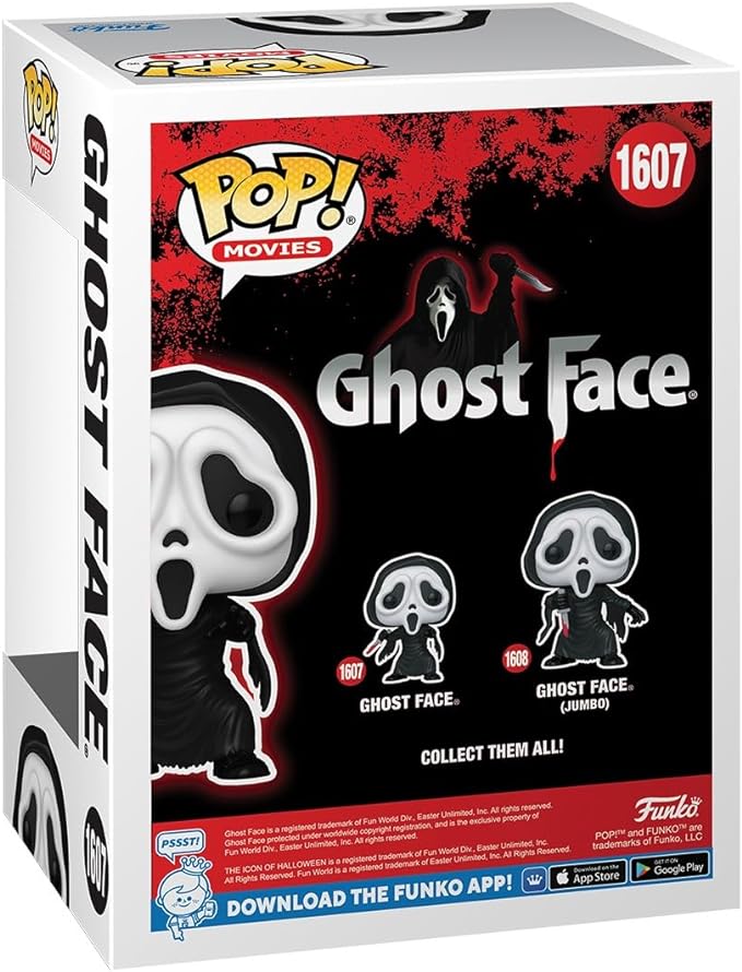 Funko POP! Movies: Ghostface - Ghostface - Collectable Vinyl Figure - Gift Idea - Official Merchandise - for Kids & Adults - Horror Fans - Model Figure for Collectors and Display