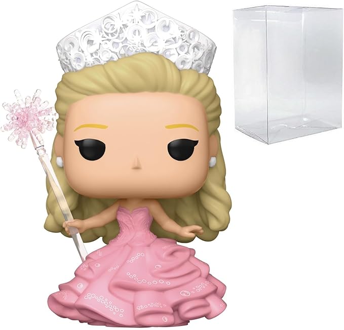 POP Movies: Wicked - Glinda in Bubble Gown Funko Vinyl Figure (Bundled with Compatible Box Protector Case), Multicolor, 3.75 inches