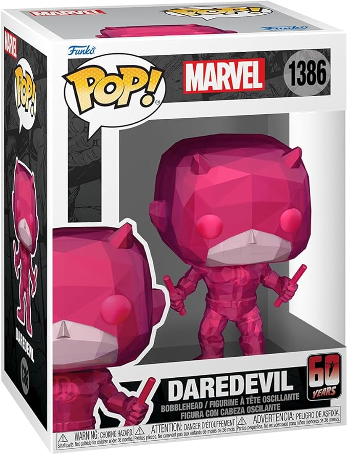 Funko Pop Marvel: Daredevil 60th Anniversary - Daredevil - (Facet)  - Marvel Comics - Collectable Vinyl Figure - Gift Idea - Official Merchandise - Toys for Kids & Adults - Superheroes Fans