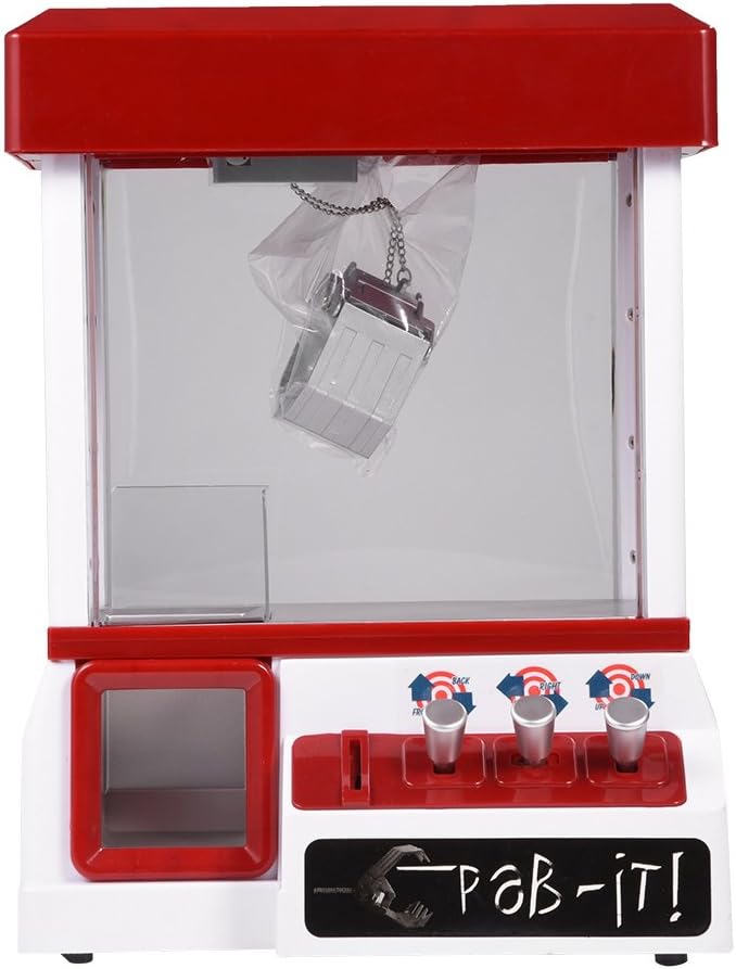 Mini Dolls Machine Toys,Electronic Claw Machine Game with Music Children Kids