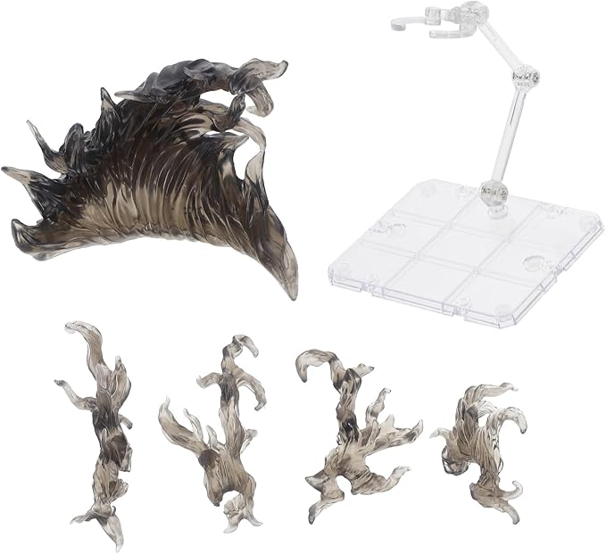 iplusmile Flame Effect Bracket Action Figure Stand with Fire Effect Accessories for Doll Display Toy Model Holder 3.94 X 3.74 X 2.95 Inches