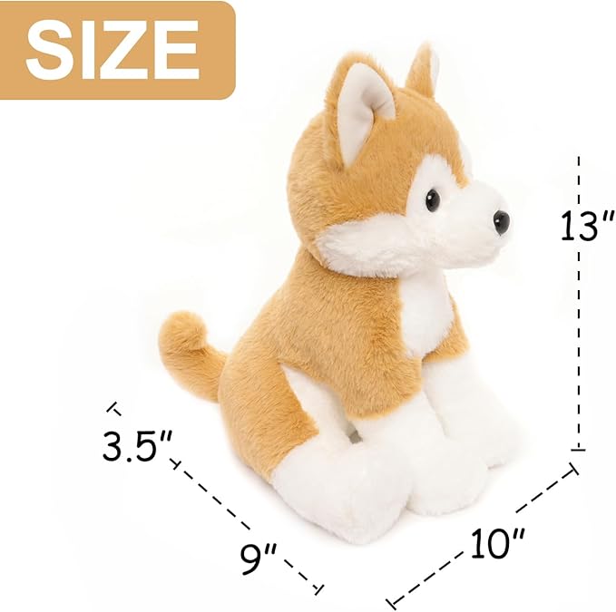 Japanese Akita Shiba Stuffed Animal Plush Toy, 13 inches