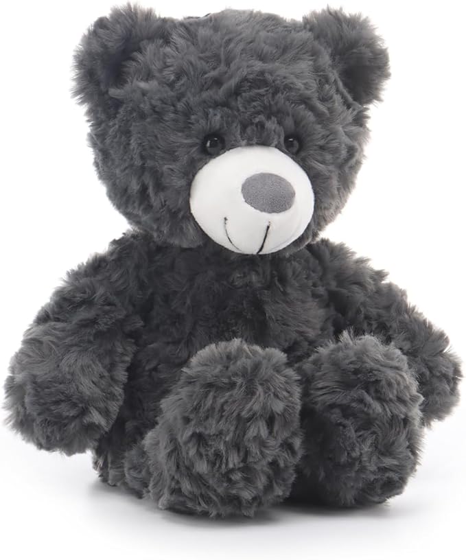 Apricot Lamb Ash Gray Flower Bear Stuffed Animals for Kids, Soft Cute Plush Toys for Baby Girl and Boy, 7.9 Inches