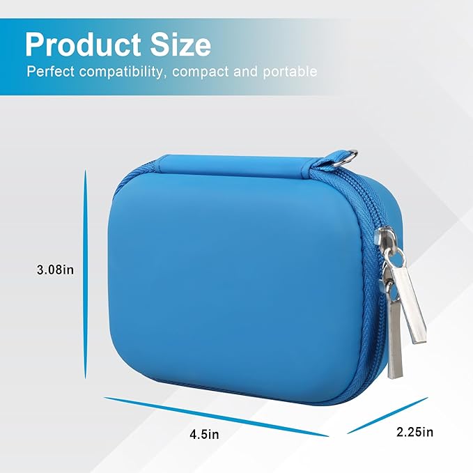 Canboc Hard Carrying Case for Bitzee Magicals/Bitzee Disney/Bitzee Interactive Toy Digital Pet, Virtual Electronic Pets Kids Toys Storage Bag, Light Blue (Case Only)