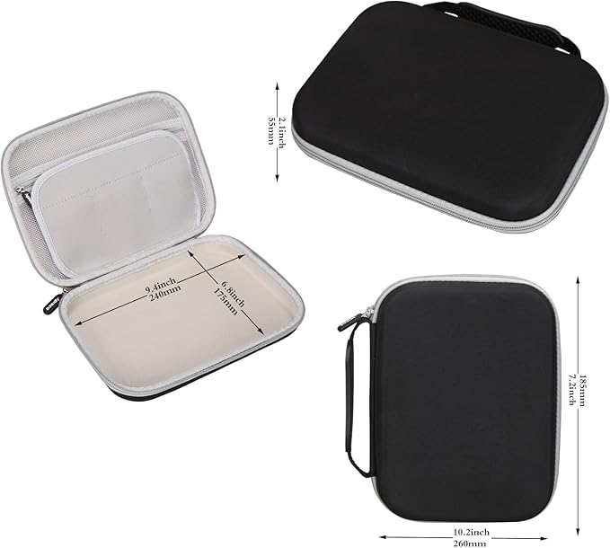 Aproca Hard Case Compatible with Leapfrog LeapPad Academy Kids’ Learning Tablet/Epic Academy Edition/LeapPad Ultimate, Portable Storage Bag for Accessories (Black)