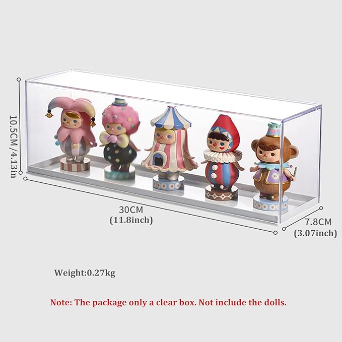 Clear Acrylic Display Case for Mini Pop Figures,Desktop Storage Cabinet Organizer for Doll Toy Collectibles, Action Figures, Mini Figurines Dustproof Protection