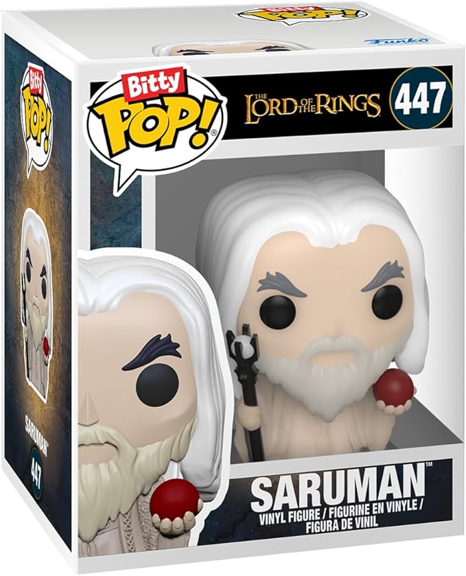 Funko Bitty POP! Lord of The Rings - Witch King, 4-Pack and A Surprise Mystery Mini Figure - 0.9 Inch (2.2 Cm) - Lord of The Rings Collectable - Stackable Display Shelf Included - Gift Idea