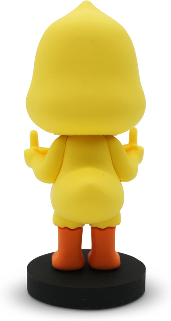 Mini Bobblehead – Middle Finger Duck, Funny Desk Toy, Novelty Collectible Gift