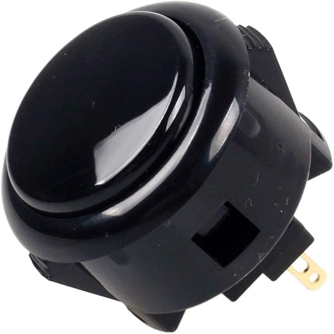 Sanwa 6 pcs OBSF-30 Original Push Button 30mm (Each Color of 1 Pcs) - for Arcade Jamma Video Game & Arcade Joystick Games Console (Color) S@NWA