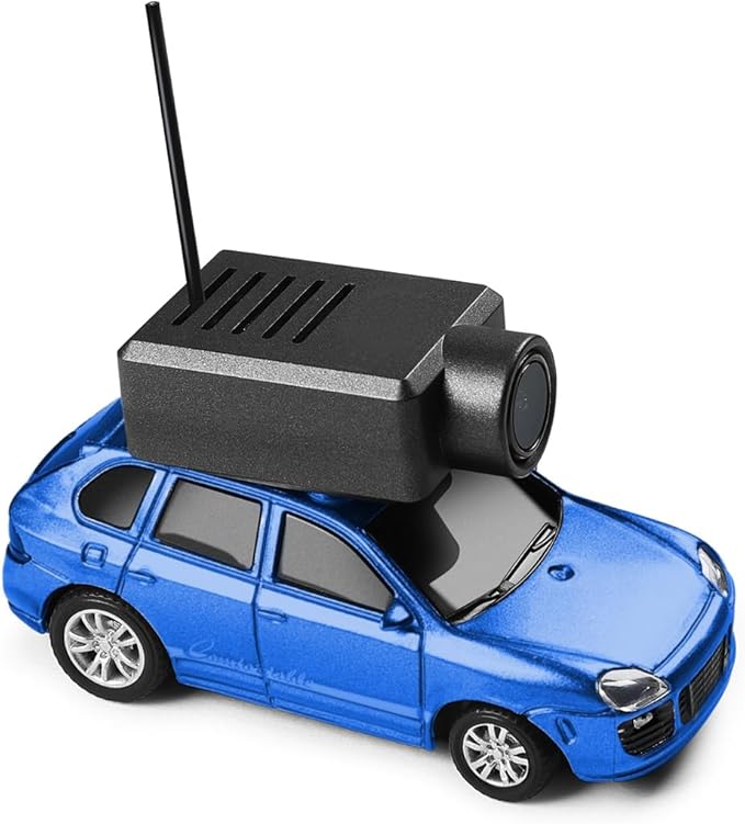 Mini RC Car with Camera, 1/64 Scale APP-Controlled Fully Proportional FPV Remote Control Racing Car with Gyro and Underbody Lighting, Gifts for Vehicle Lover