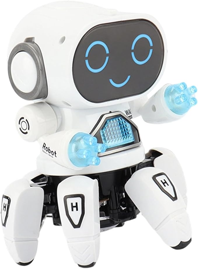 Music Playing Six Claws Robot Designed for Entertainment and Educational Programming Use Robot Toy