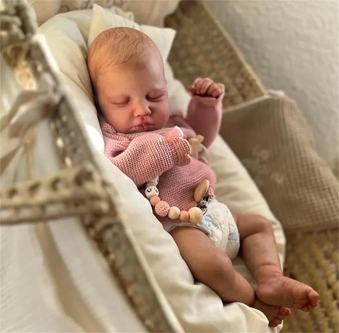 Anano Reborn Baby Dolls Silicone Full Body-20 in Realistic Baby Doll Newborn Girl, Full Silicone Babys Doll Lifelike, Real Life Babys Reborn Dolls Washable with Accessories