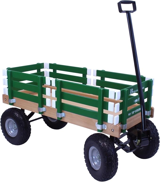 Berlin Flyer Sport Wagon - Model F410 - Amish Made in Ohio, USA - 10" No-Flat Tires (Emerald Green)