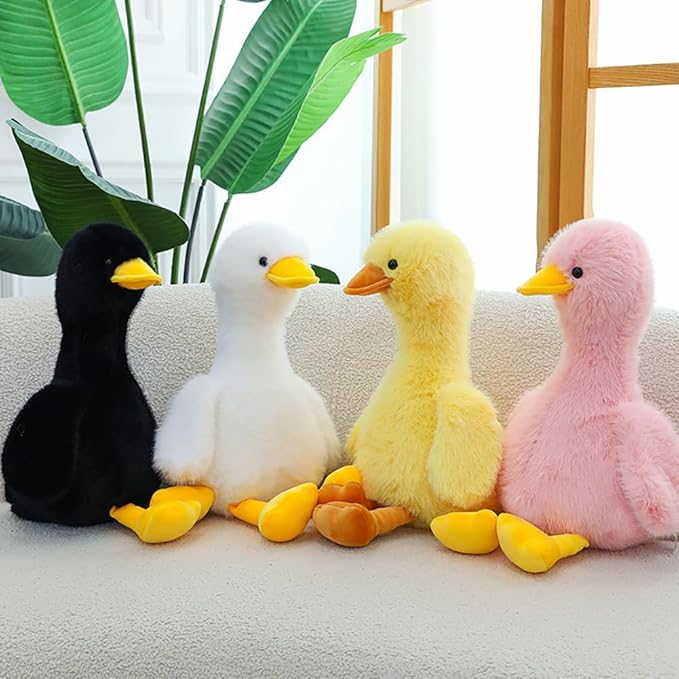 Duck Stuffed Animal, Stuffed Duck Plush Toys, Birthday for Kid Boys Girls (10inch-Pink)