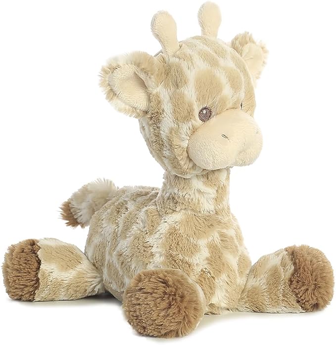 Aurora® Snuggly Loppy Giraffe™ Baby Stuffed Animal - Comforting Companion - Imaginative Play - Brown 8 Inches