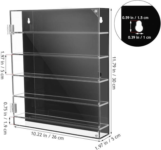 Acrylic Toy Car Storage Organizer with Compartment Display Rack for Boy Girl Transparent Showcase for Collectibles Models Figures