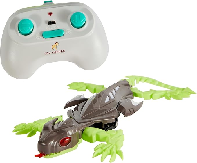 RC Lizard Wall Climbing Toy – Remote Control Robotic Gecko Kids Toys with LED Lights, Wall-Crawling Action, Battery Operated, for Boys and Girls Ages 6 and up