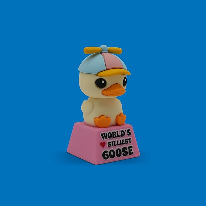 Miniature Desk Figurine – Cute & Quirky Office Decor for Desk, Shelf, or Workspace – Fun Tiny Collectible Statue for Adults, Coworkers, or Home Office Gift - Silly Goose