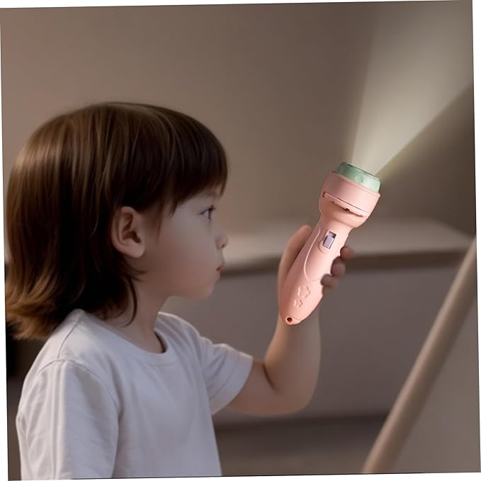 Projector Flashlights for Kids 120 Patterns & 15 Theme Story Projector Fun Play Educational Toy Flashlight for Girls Boys 18 Months+, Style-1