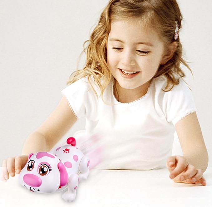 WEofferwhatYOUwant Robot Dog Helen – Interactive Talking Puppy for Girls – Electronic Pet Toy Walks, Talks, Barks, Dances & Sings – Touch Sensors, Bump-n-Go, Lights & Sounds – Toddler Gift Age 2+