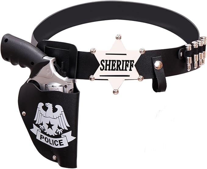 Police Officer Role Play Badge Policeman Costume Accessories for Cop Swat Halloween Party