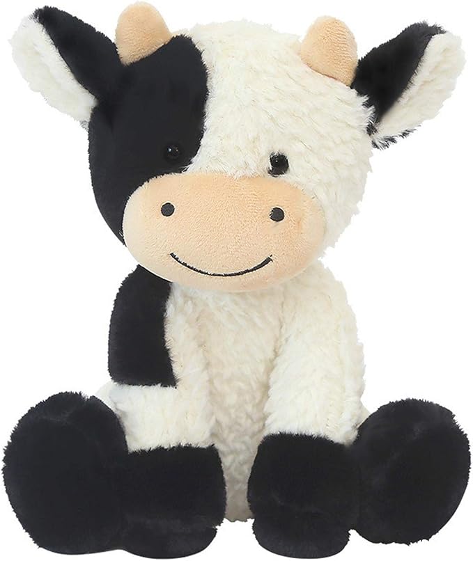 CHELEI2019 9" Cow Stuffed Animals Soft Cuddly Cow Plush Stuffed Animal Toy for Kids
