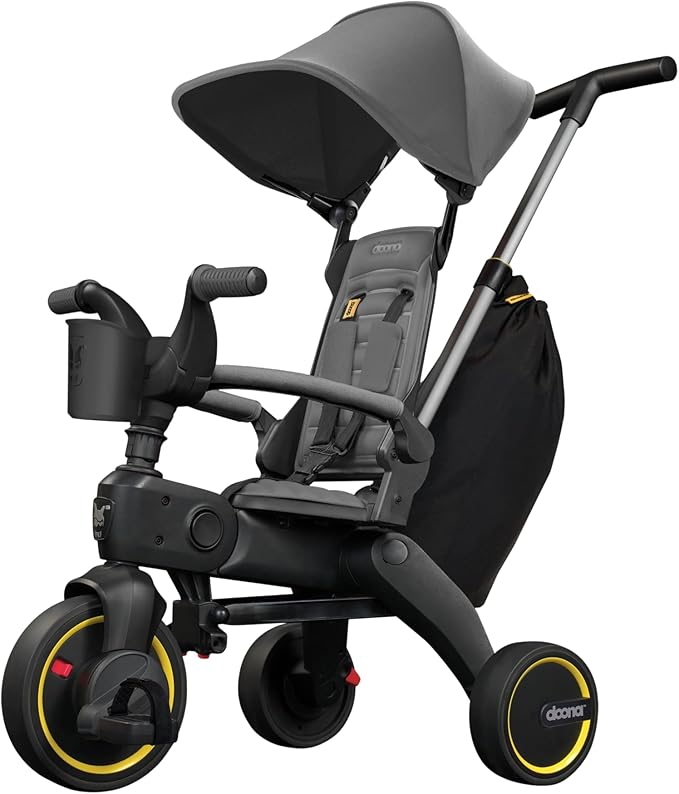 Doona Liki Trike S3, Greyhound - 5-in-1 Compact, Foldable Tricycle - Suitable for Toddlers 10 to 36 Months