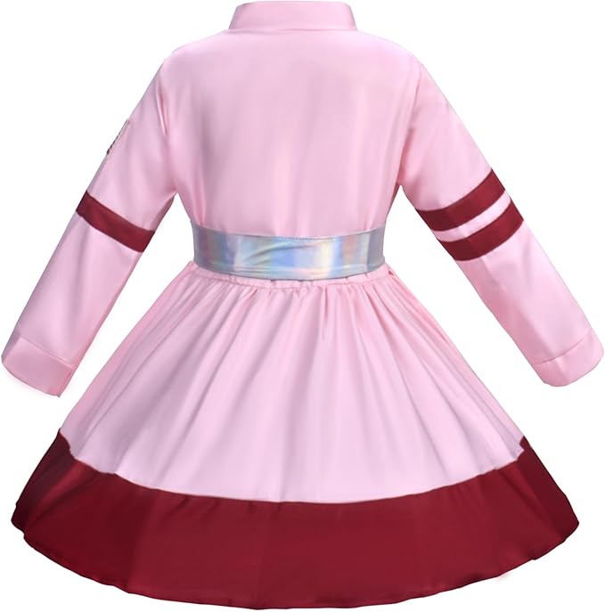 Kids Astronaut Costume Set for Girls – Space Costume Dress with Accessories for Halloween, Career Day & Dress Up Play