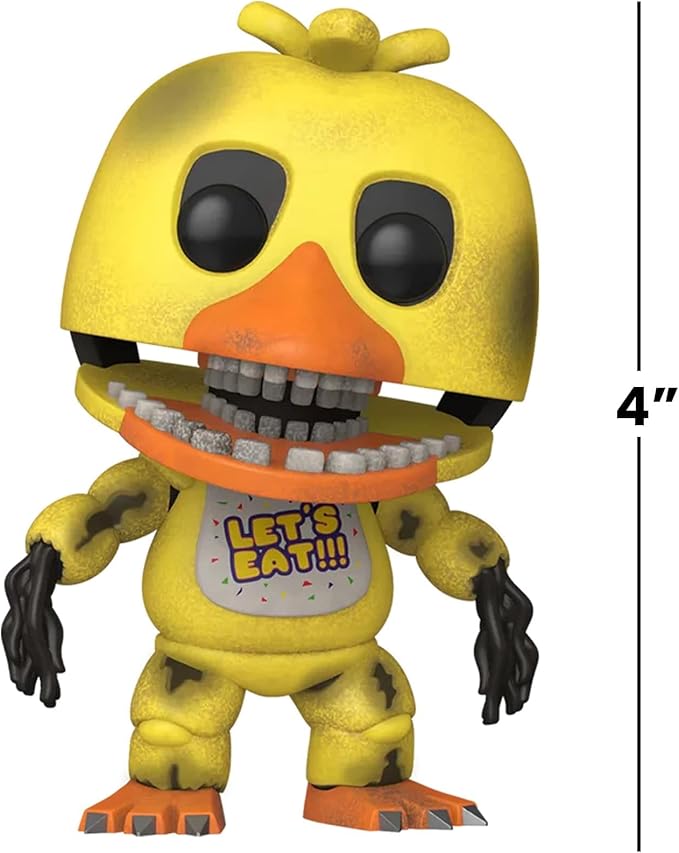 Funko Pop! Games: Five Nights At Freddy's (FNAF) - Withered Chica - Collectable Vinyl Figure - Gift Idea - Official Merchandise - Toys for Kids & Adults - Model Figure for Collectors