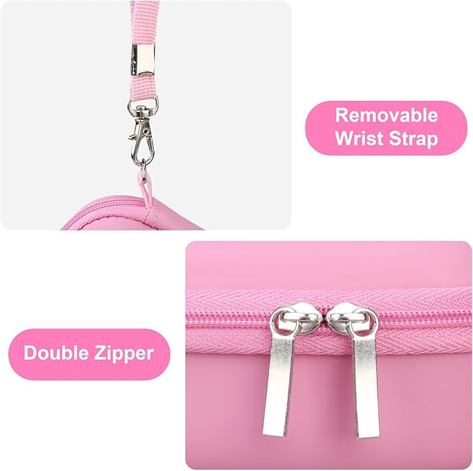 Canboc Hard Carrying Case for Bitzee Magicals/Bitzee Disney/Bitzee Interactive Toy Digital Pet, Virtual Electronic Pets Kids Toys Storage Bag, Pink (Case Only)