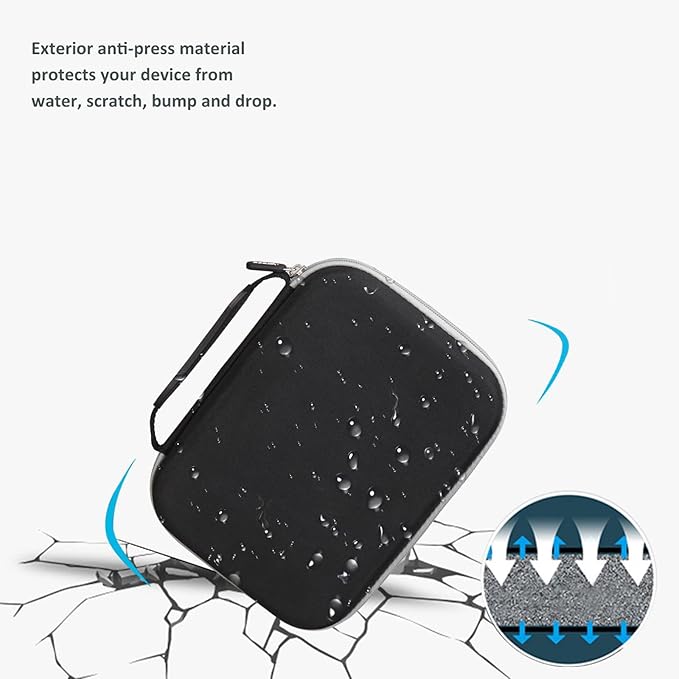 Aproca Hard Case Compatible with Leapfrog LeapPad Academy Kids’ Learning Tablet/Epic Academy Edition/LeapPad Ultimate, Portable Storage Bag for Accessories (Black)