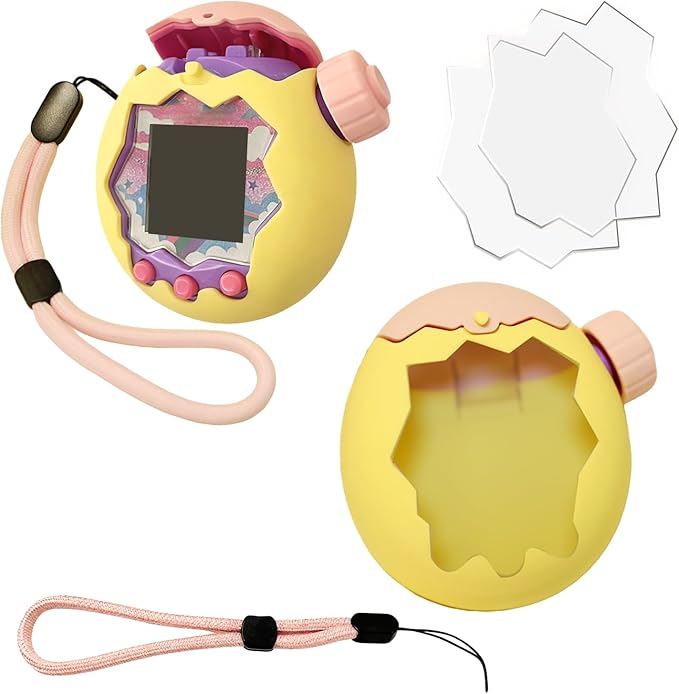 Silicone Cover for Tamagotchi Paradise, Case for Tamagotchi Paradise, Silicones Protective Slim Case with Lanyard Screen Protector Cover for Tamagotchis ParadiseChristmas Gifts for Boys or Girls