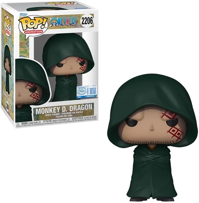 POP! Animation: One Piece - Monkey D. Dragon Chrono Toys Pre-Release Sticker with Protector