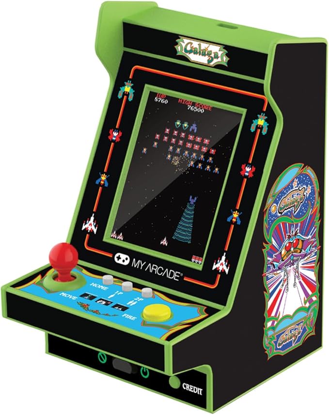 My Arcade Galaga Nano Player - 2 Games in 1, Retro Arcade Classics, 4.8" Mini Arcade Machine