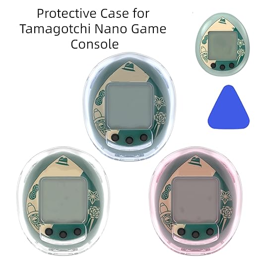 Transparent Cover Case for Tamagotchi Nano, Protective Sleeve Skin PC Protective Cover for Kids, Soft & Shockproof Shell for Tamagotchi Nano Electronic Pet Game Machine (Blue)