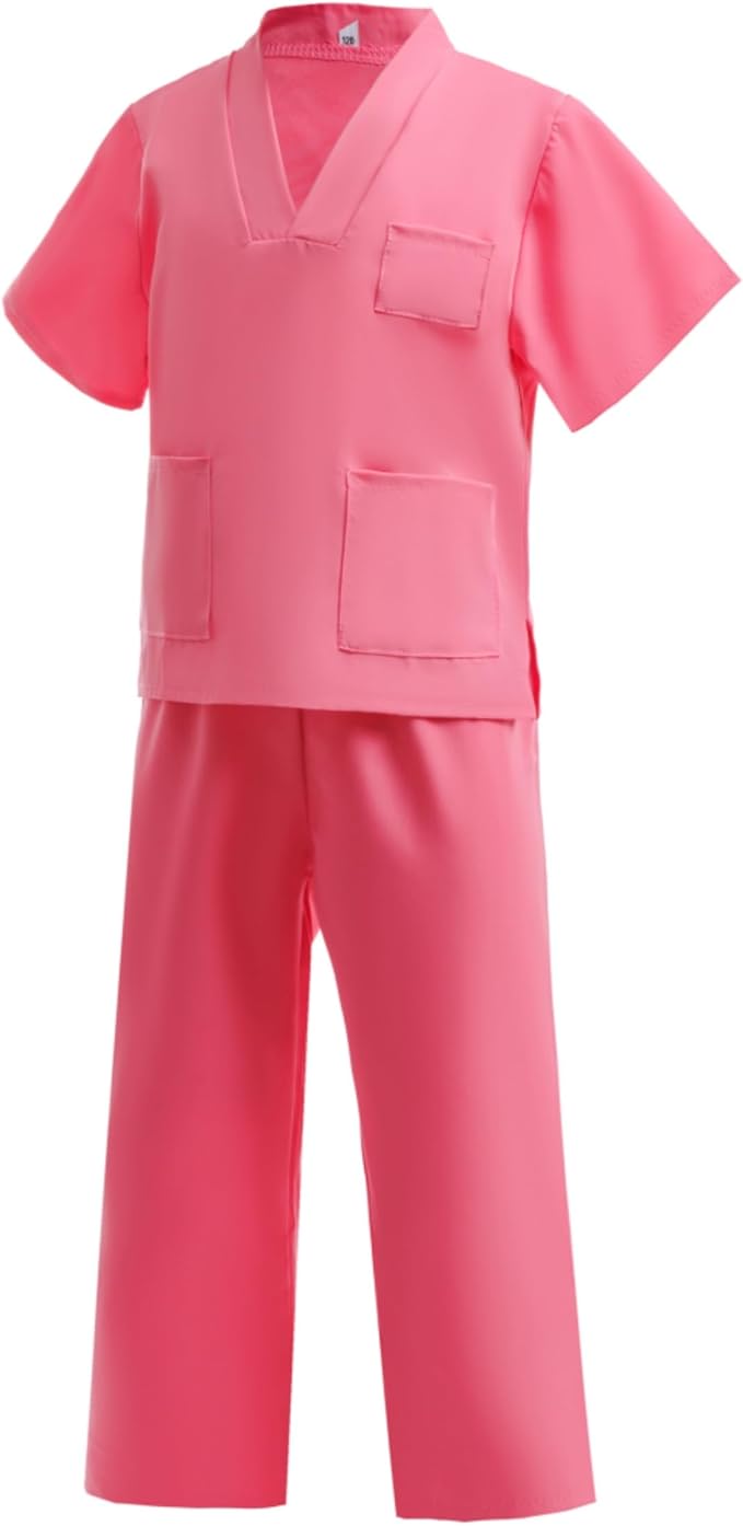 BanKids Doctor Costume for Kids Career Day Pretend Playset Doctor Role Play Stethoscope Lab Coat Kids Halloween Costume