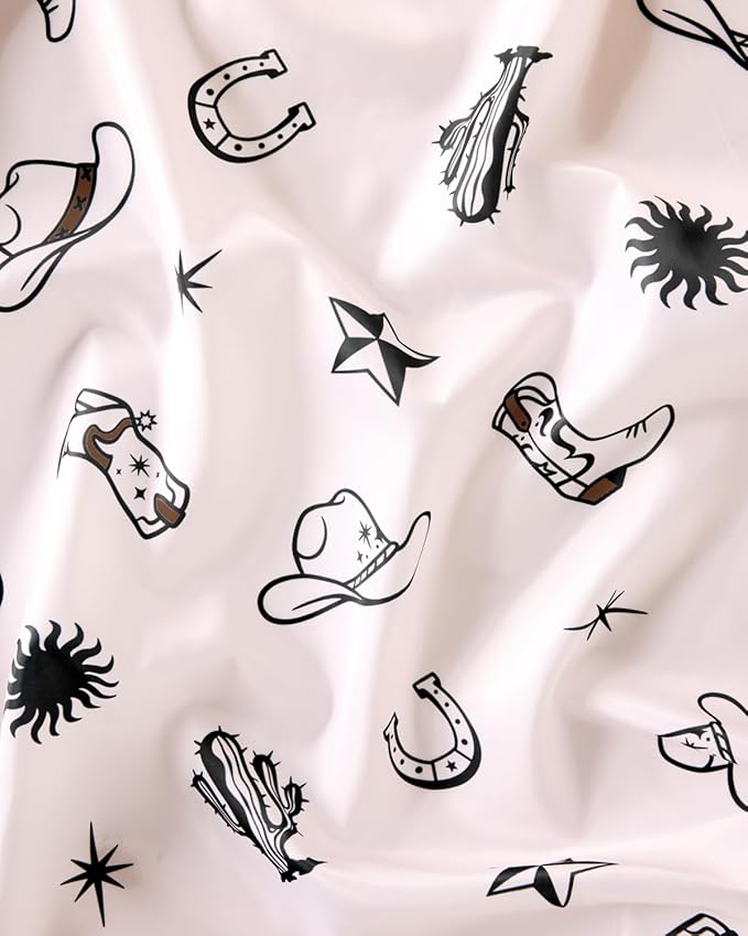 xo, Fetti Western Tablecloth | 9' x 4.5' | Rodeo Bachelorette Tablescape, Ranch Birthday Party Decoration, Cowgirl Table Decor, Cowboy Kids Party Supplies