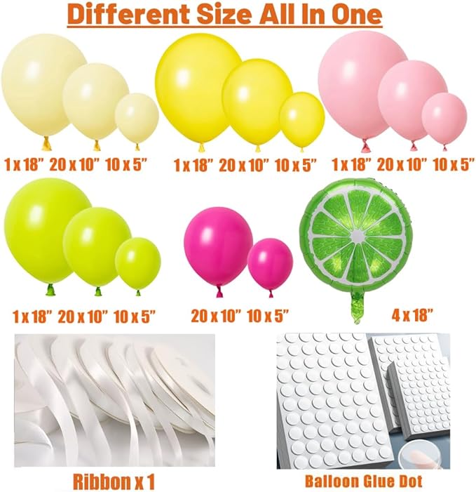 Pink Green Yellow Margs and Matrimony Balloon Arch kit for Beach Bachelorette Last Toast Final Fiesta Bridal Shower Margarita Party Decoration (Pink Green)