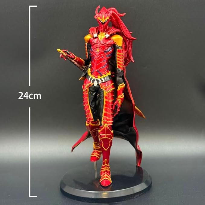 Igris Figure Statue Red Gold Edging Anime Figurine PVC Model 9.45" Standing Pose Sung Jin Woo Action Figures Desktop Collections