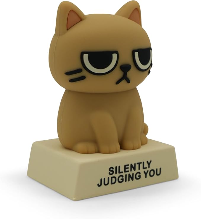 Miniature Desk Figurine – Cute & Quirky Office Decor for Desk, Shelf, or Workspace – Fun Tiny Collectible Statue for Adults, Coworkers, or Home Office Gift-Judging You