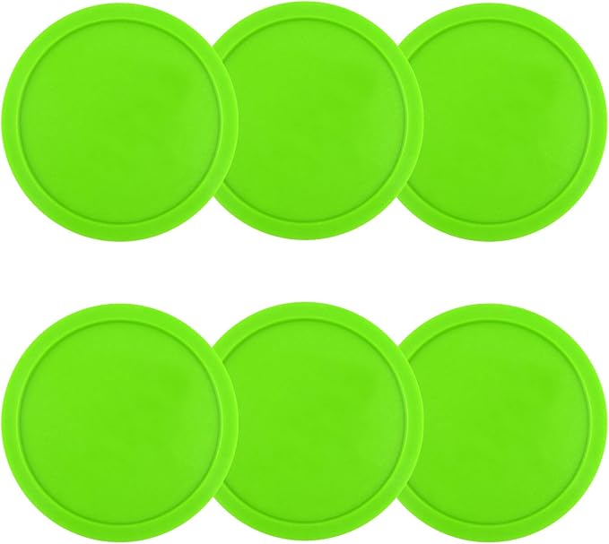ONE250 3 1/4 inch Air Hockey Pucks, Full Size Goal Packs Replacement Accessories for Game Tables (6 Pcs)