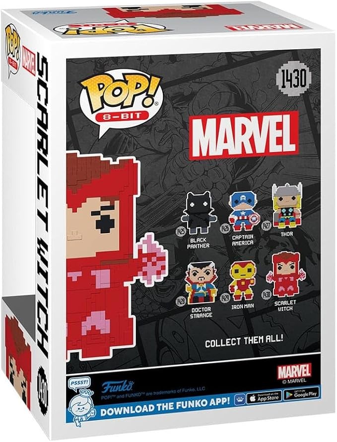 Funko Pop! Marvel: 8-Bit - Scarlet Witcht Witch - Marvel Comics - Collectable Vinyl Figure Action Figures - Gift Idea - Official Products - Toys for Children and Adults