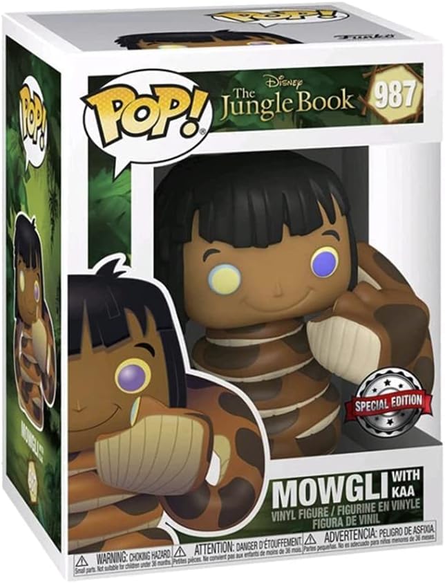 Funko Pop! The Jungle Book: Mowgli with Kaa Vinyl Figure Special Edition Exclusive