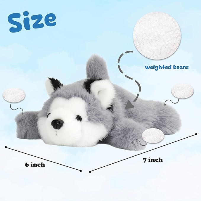 Adorable Husky Stuffed Animal Soft Plush Husky Dog Plush Toy Cute Birthday Gifts for Kids Adults