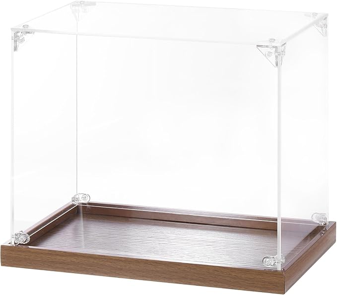 MECCANIXITY Acrylic Display Case, 10"x6"x8" Clear Display Box Assemble Dustproof Storage Organizer Showcase for Collectibles Action Figures