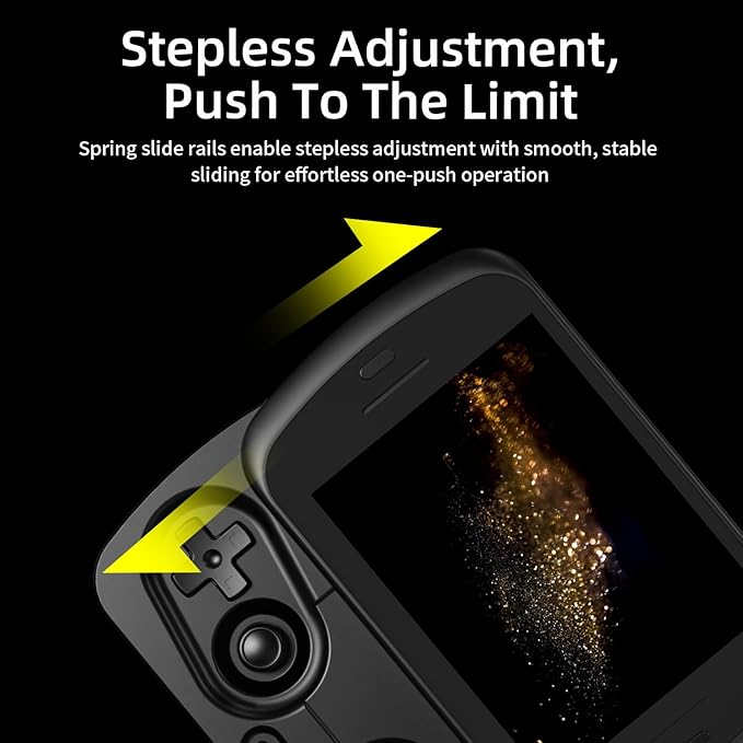Anbernic RG Slide Retro Handheld Game Console , 4.7-inch LTPS in-Cell Screen Capacitive Joystick Android 13 System Support AI Assistant 5G WiFi Bluetooth 5.0 NO Game Card(Black-New)